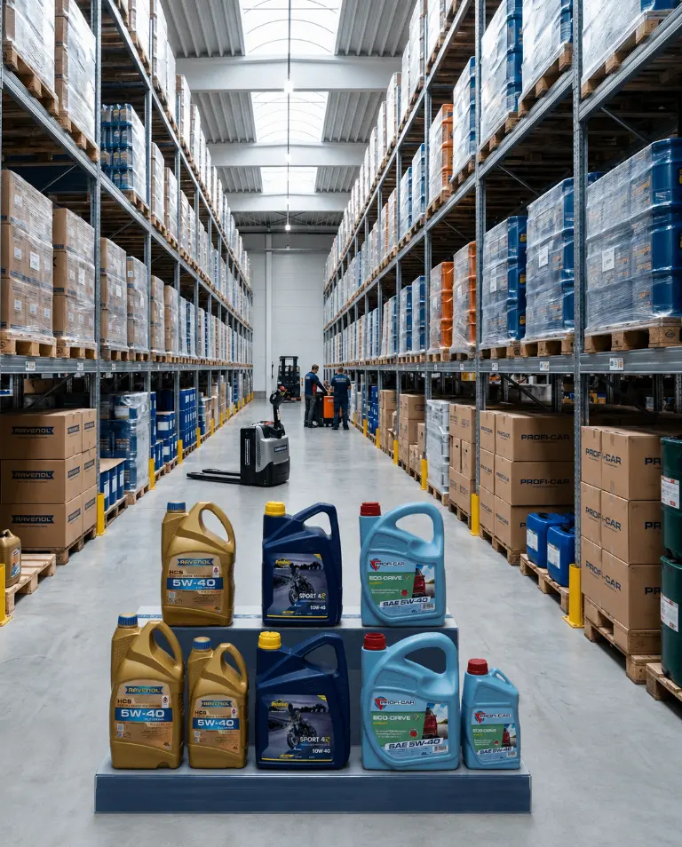 OilMarket warehouse and lubricant products
